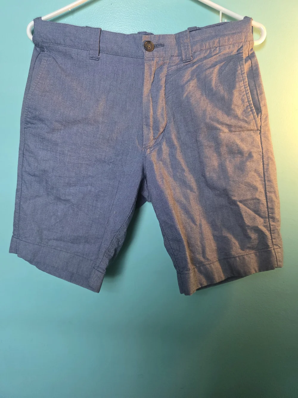 J. Crew Men’s Chambray Blue Flat Front Shorts